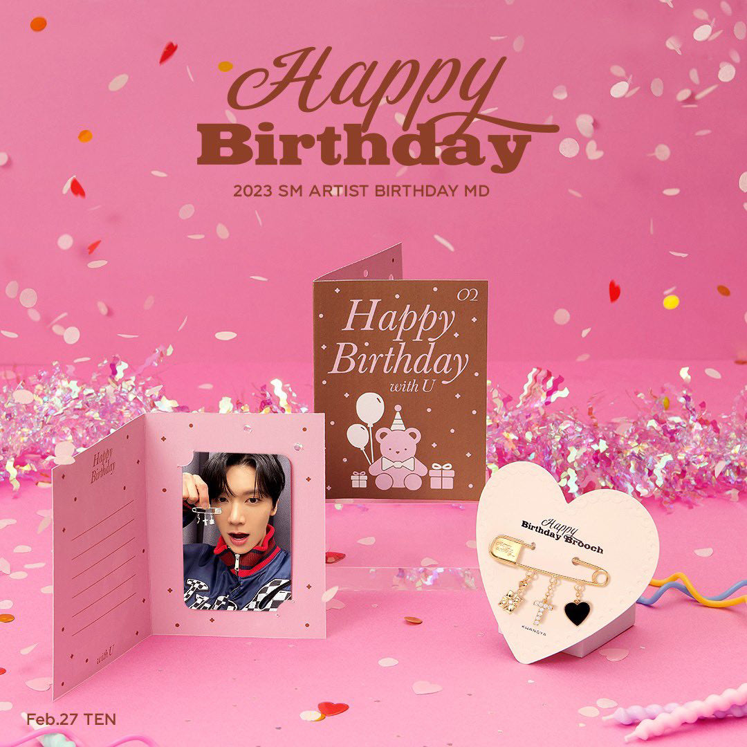 NCT Ten Artist Birthday Brooch & Birthday Card