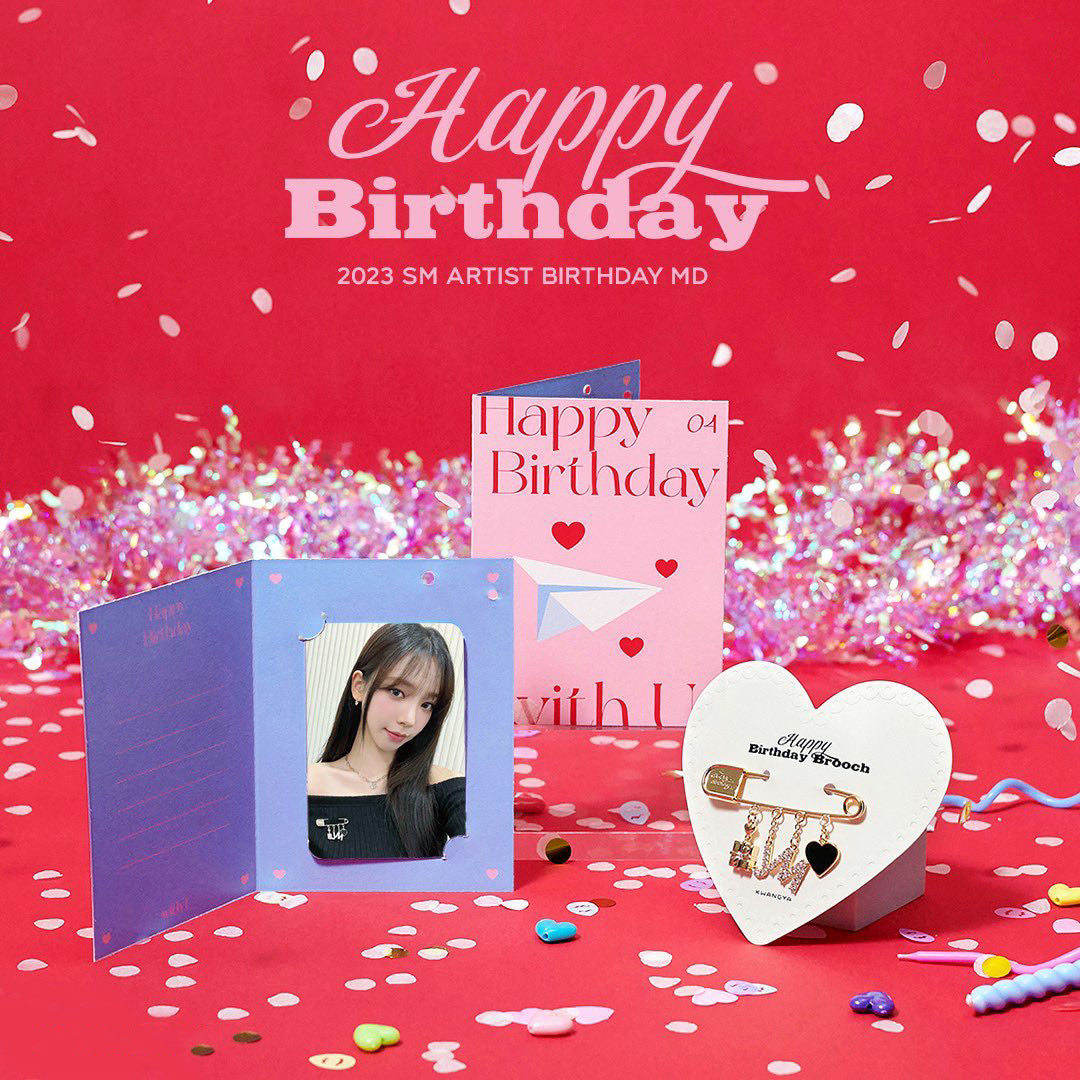 aespa KARINA Artist Birthday Brooch & Birthday Card