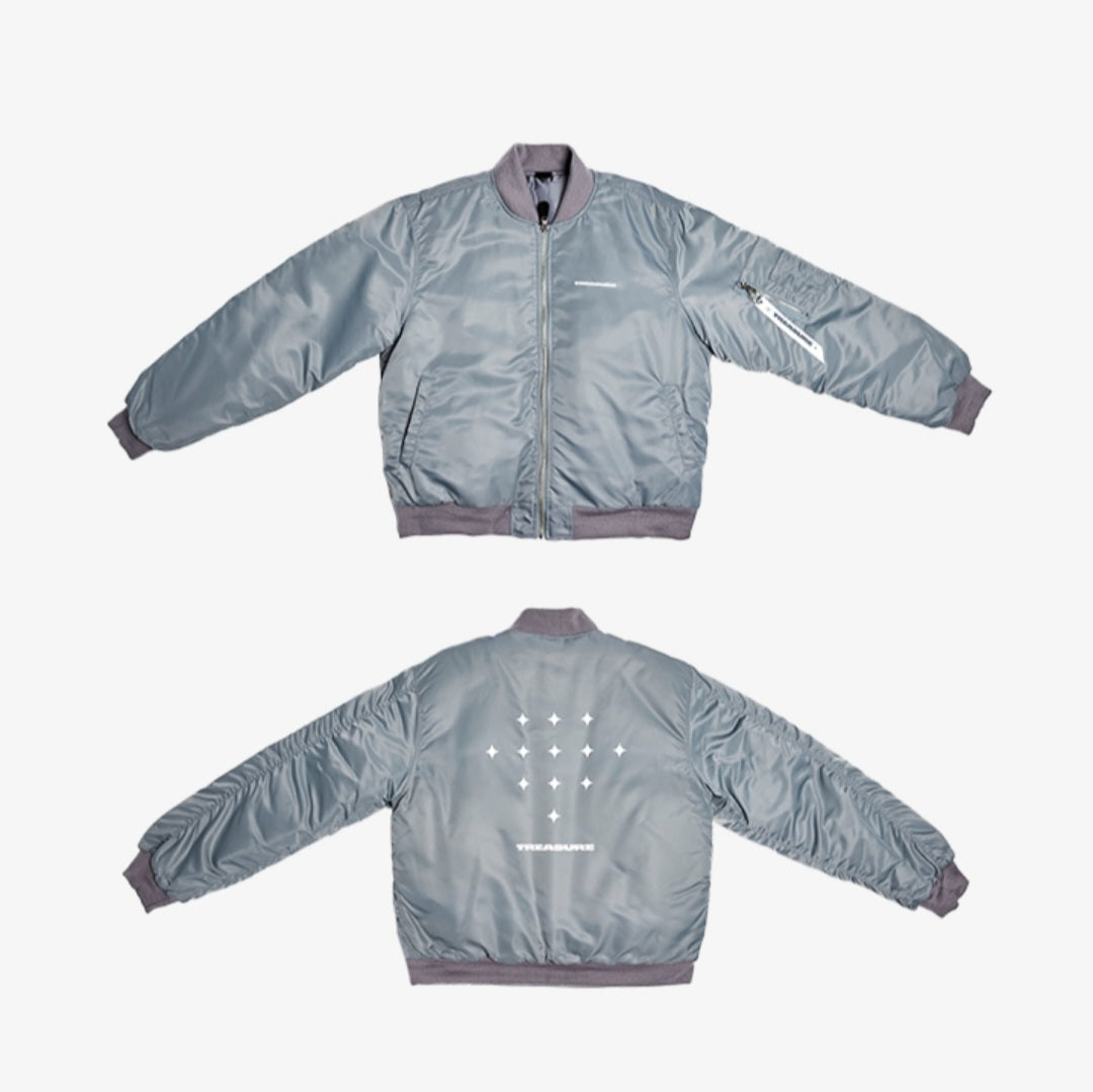 TREASURE JIKJIN MA-1 Team Jacket (Grey)