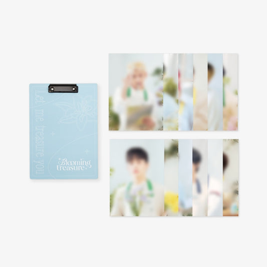 TREASURE BLOOMING Hard Clipboard + A4 Poster Set