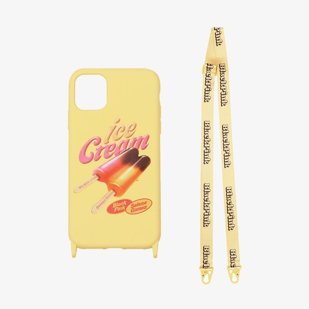 BLACPINK ICE CREAM Lanyard Phone Case (Yellow)