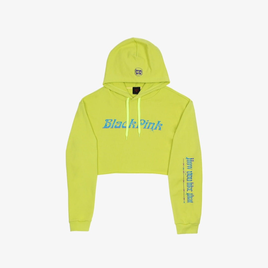 BLACKPINK HYLT Cropped Hoodie (Lemon)