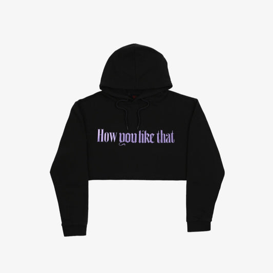 BLACKPINK HYLT Cropped Hoodie (Dark Gray)