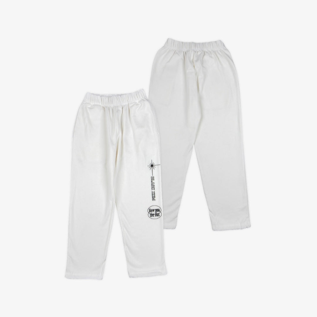 BLACKPINK HYLT Sweatpants (White)