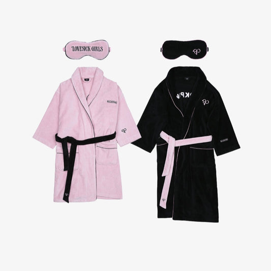 BLACKPINK THE ALBUM Robe & Sleeping Mask Set (Pink)