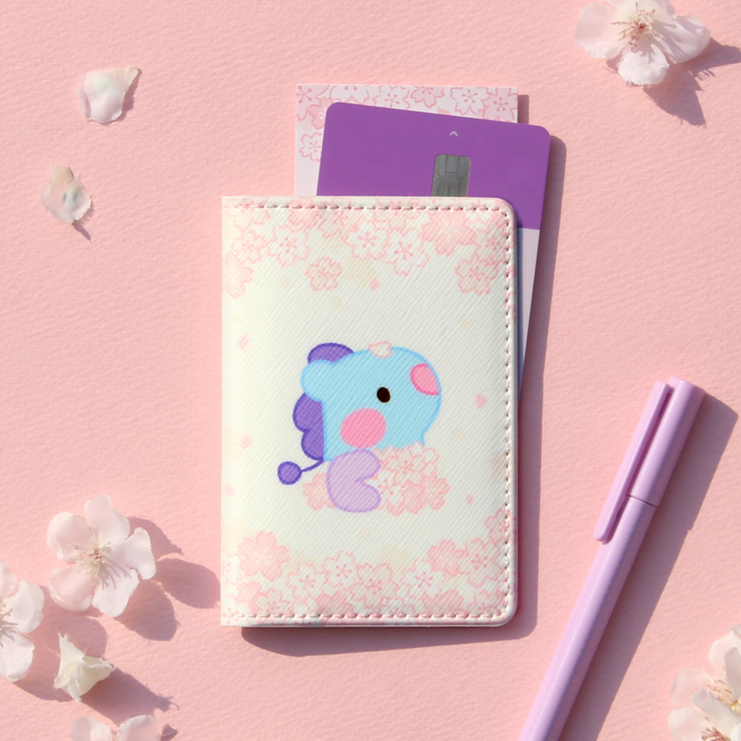 BT21 minini Cherry Blossom Card Case