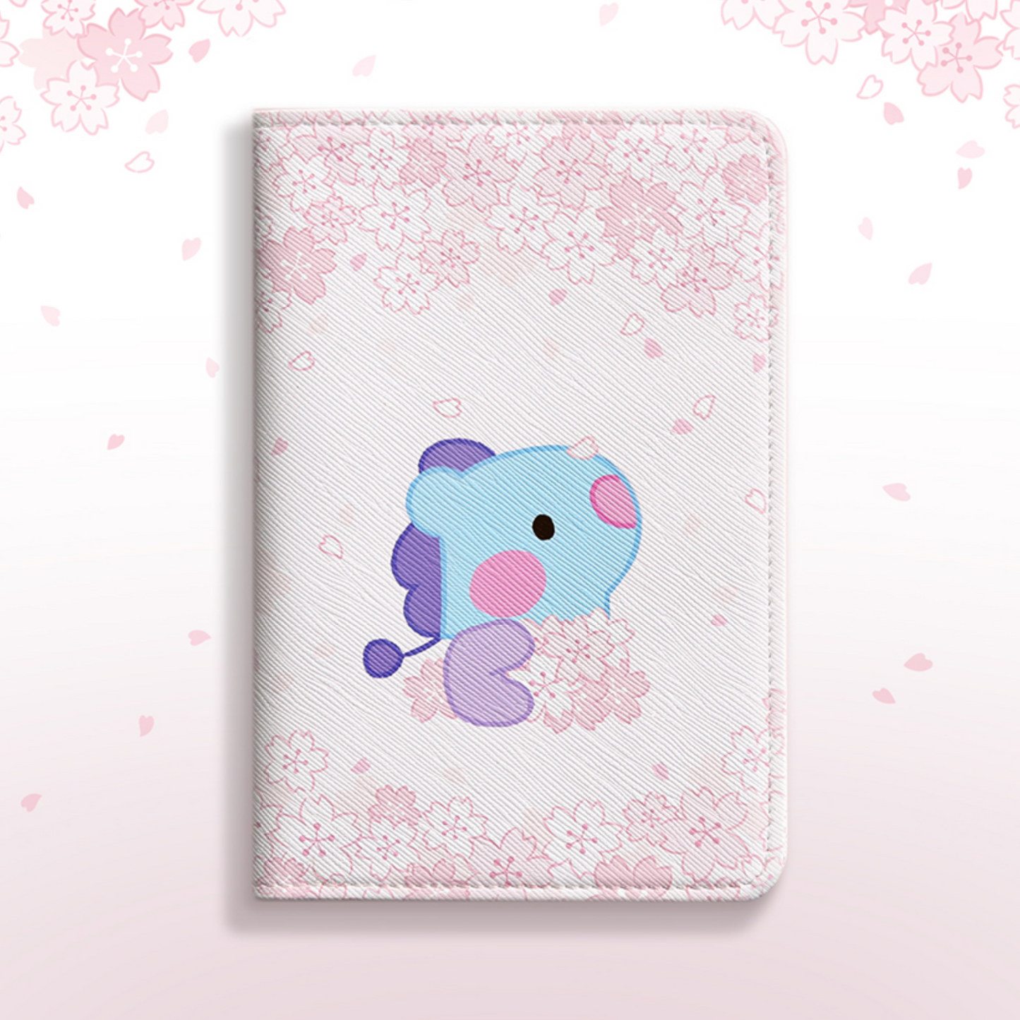 BT21 minini Cherry Blossom Passport Case Passport Cover