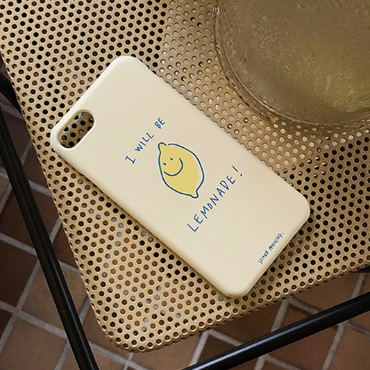 SECOND MORNING Lemonade Hard Case Light Yellow