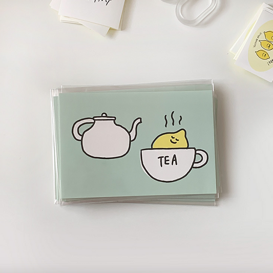 SECOND MORNING Lemon Tea Postcard