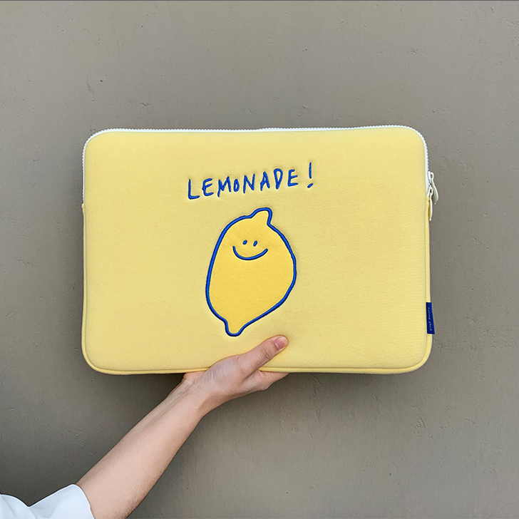 SECOND MORNING iPad/ Notebook Pouch Lemon