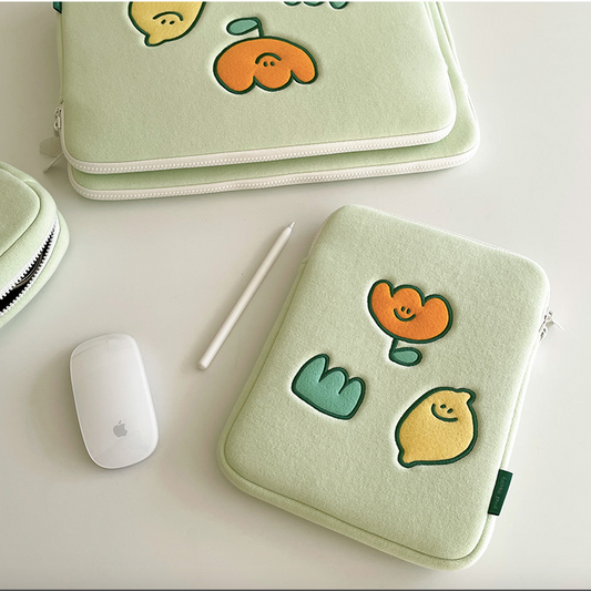 SECOND MORNING iPad/ Notebook Pouch Greenery