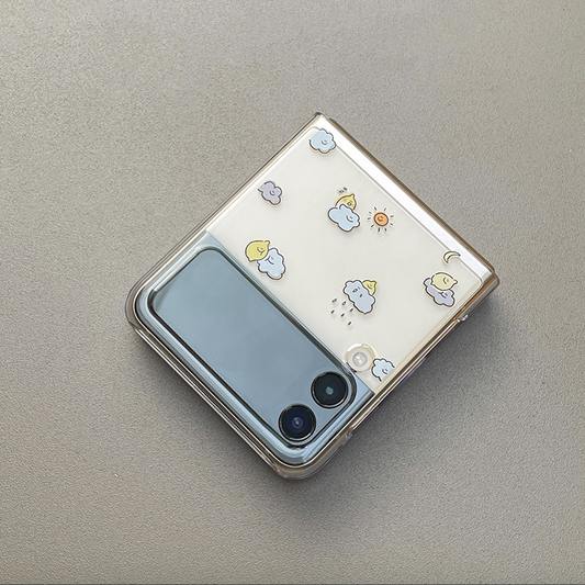 🇰🇷[Korean Z Flip 3 Clear Case] Cute Design Collection Samsung