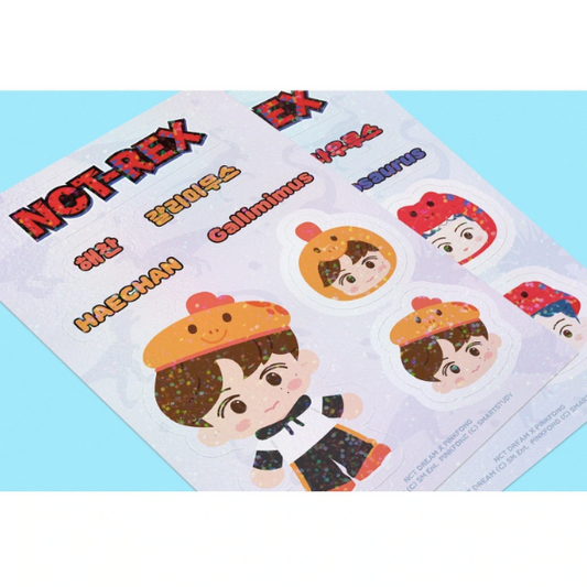 NCT DREAM X PINKFONG Removable Luggage Sticker Set