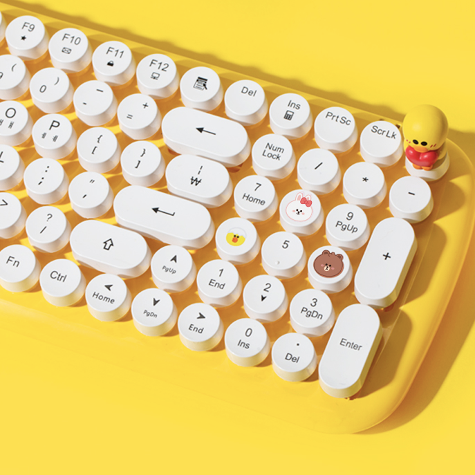 BROWNFRIENDS Retro Keyboard Mini Print Keycap Set