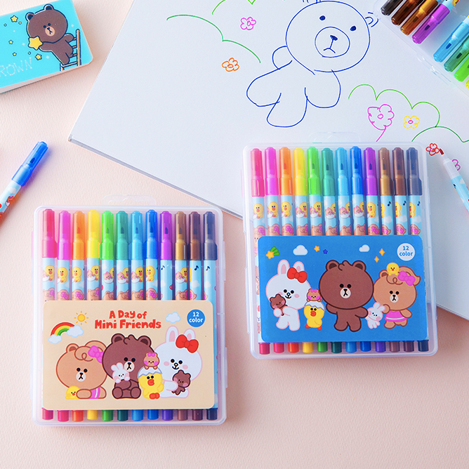 LINEFRIENDS 12 Color Pen