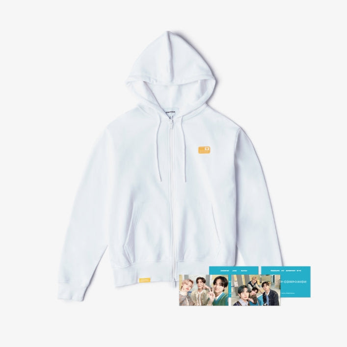 ENHYPEN EN-CONNECT: COMPANION Zip-Up Hoodie (White)