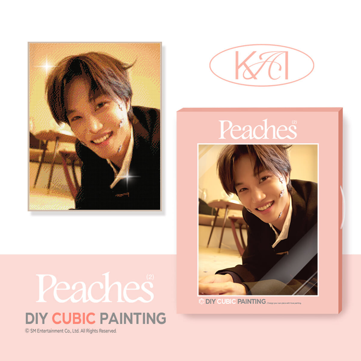 EXO KAI Peaches DIY Cubic Painting