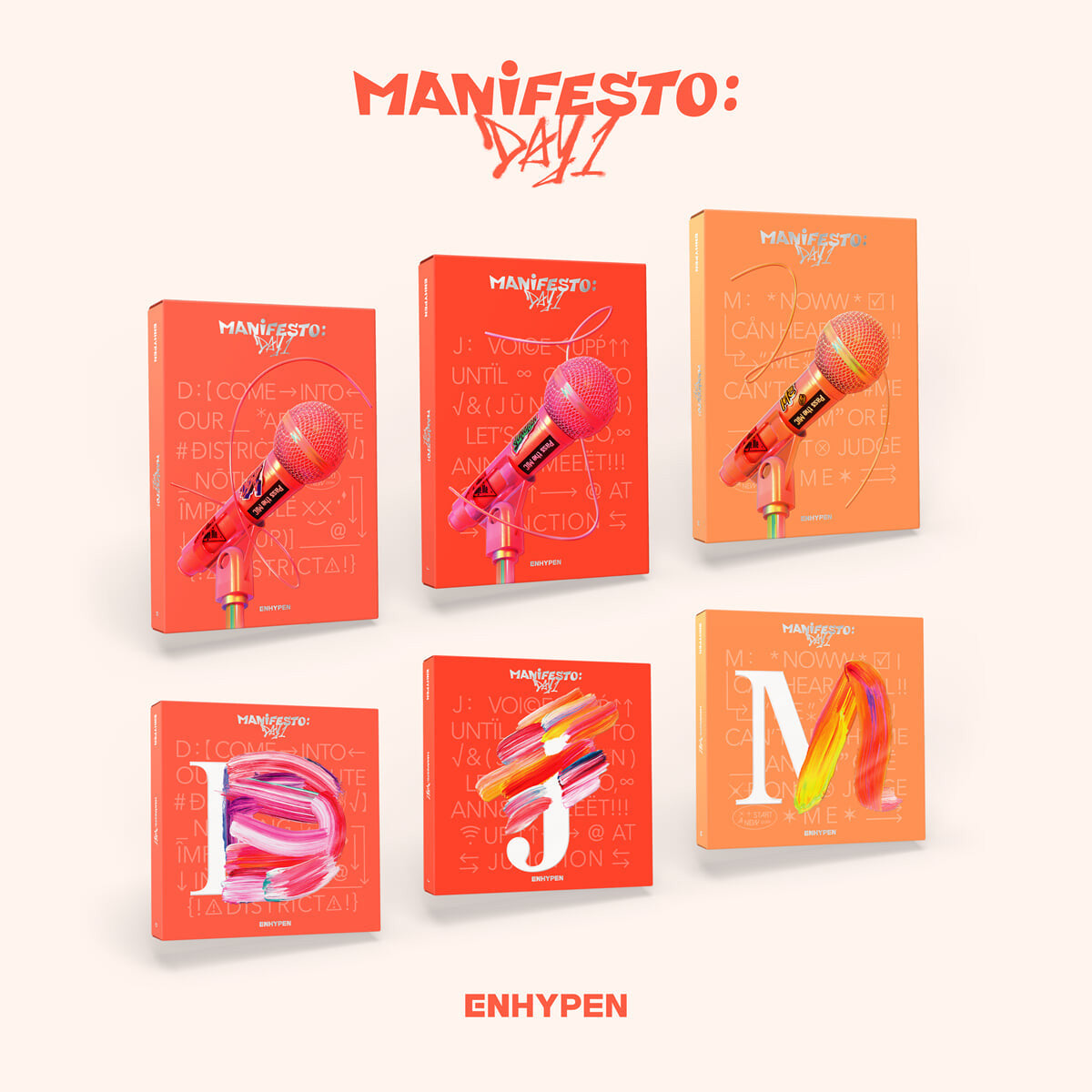 ENHYPEN 3rd Mini Album : MANIFESTO : DAY 1 Set + ENGENE Ver Set