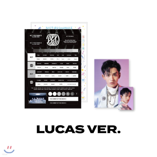 NCT Strapbook Deco Sticker + Photo Set NCT : RESONANCE [GLOBAL WAVE] Beyond LIVE (Lucas Ver.)