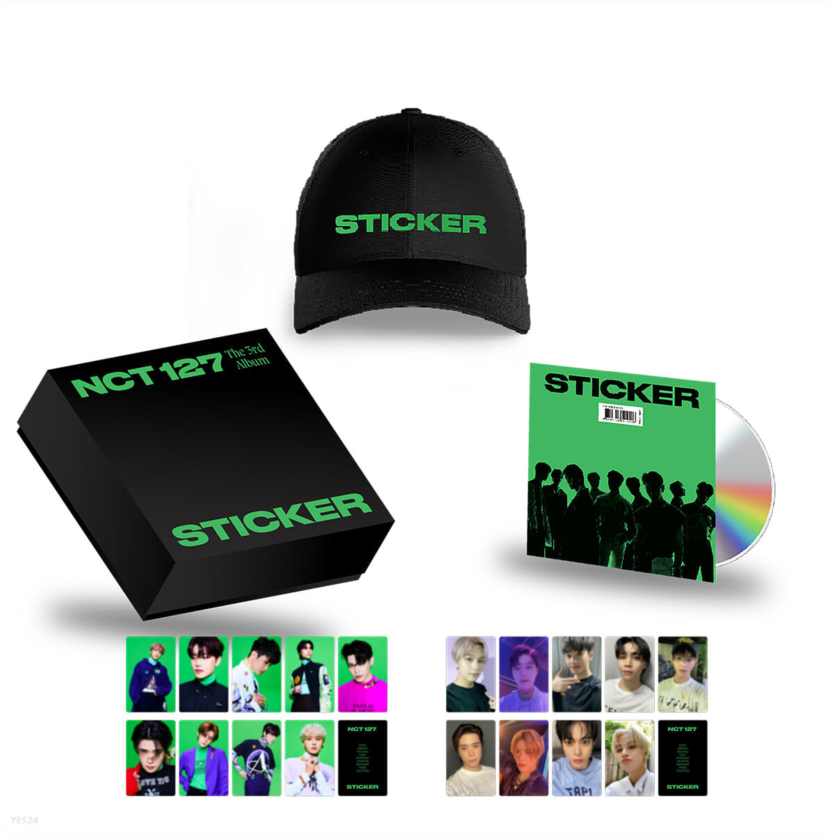 NCT 127 The 3rd Album STICKER Dad Hat Deluxe Box
