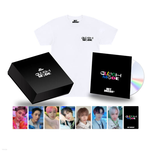 NCT DREAM 'Glitch Mode' Short Sleeve T shirts (White) Deluxe Box