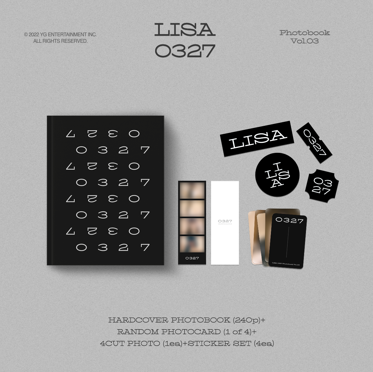 HOT国産BLACKPINK LISA PHOTOBOOK 0327 photocard K-POP・アジア
