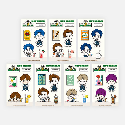 NCT DREAM Removable Luggage Sticker Set Café 7 DREAM