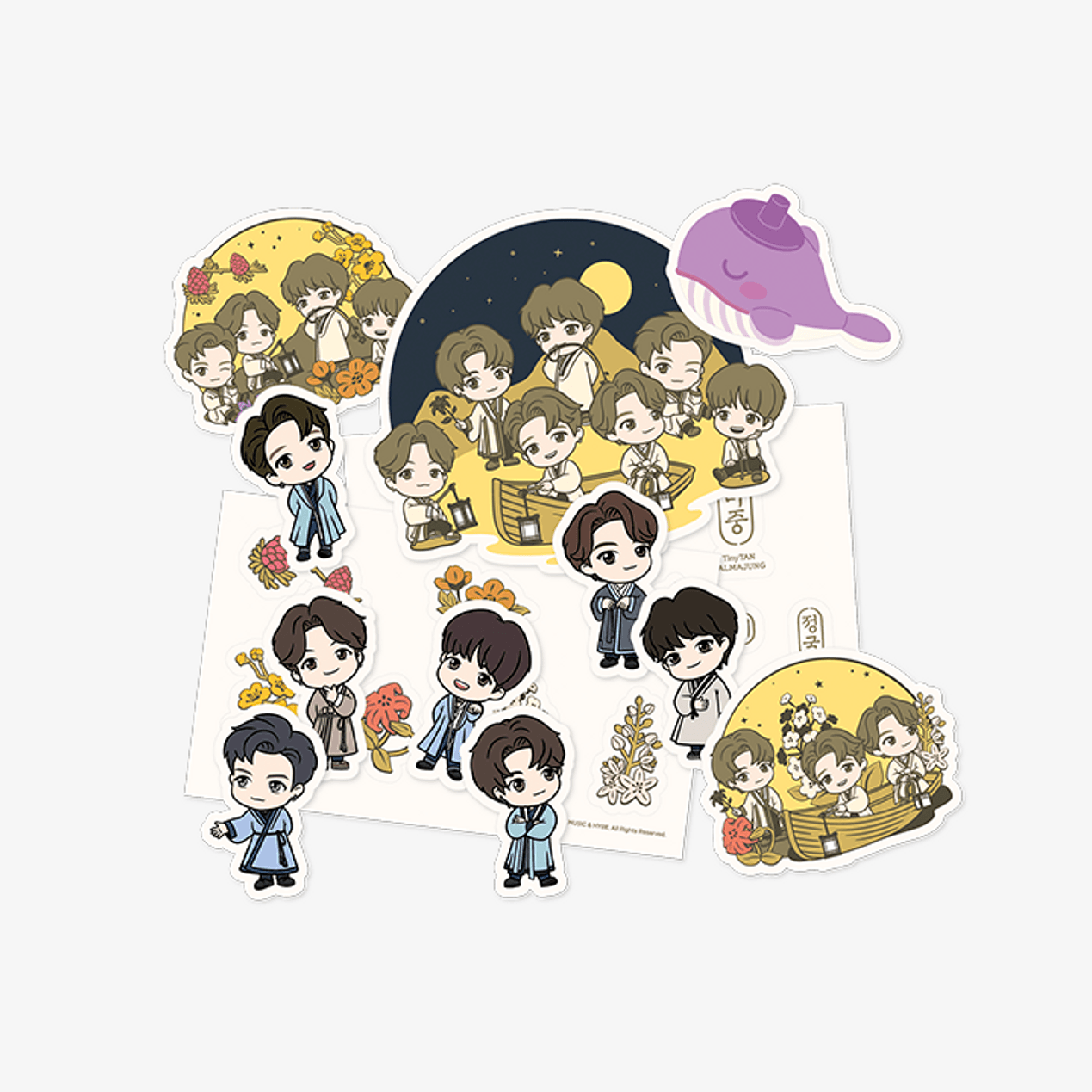 BTS TINY TAN DALMAJUNG Sticker Set