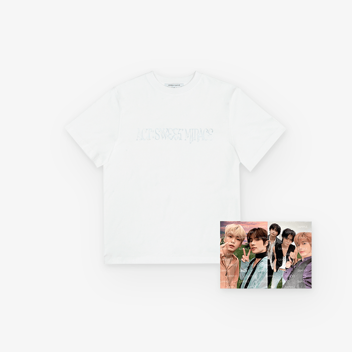 (Pre-Order) TXT ACT : SWEET MIRAGE S/S T-Shirt (White)