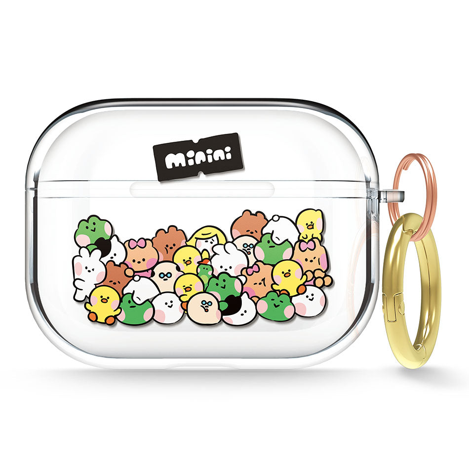 LINE FRIENDS minini Friends AirPods Clear Case