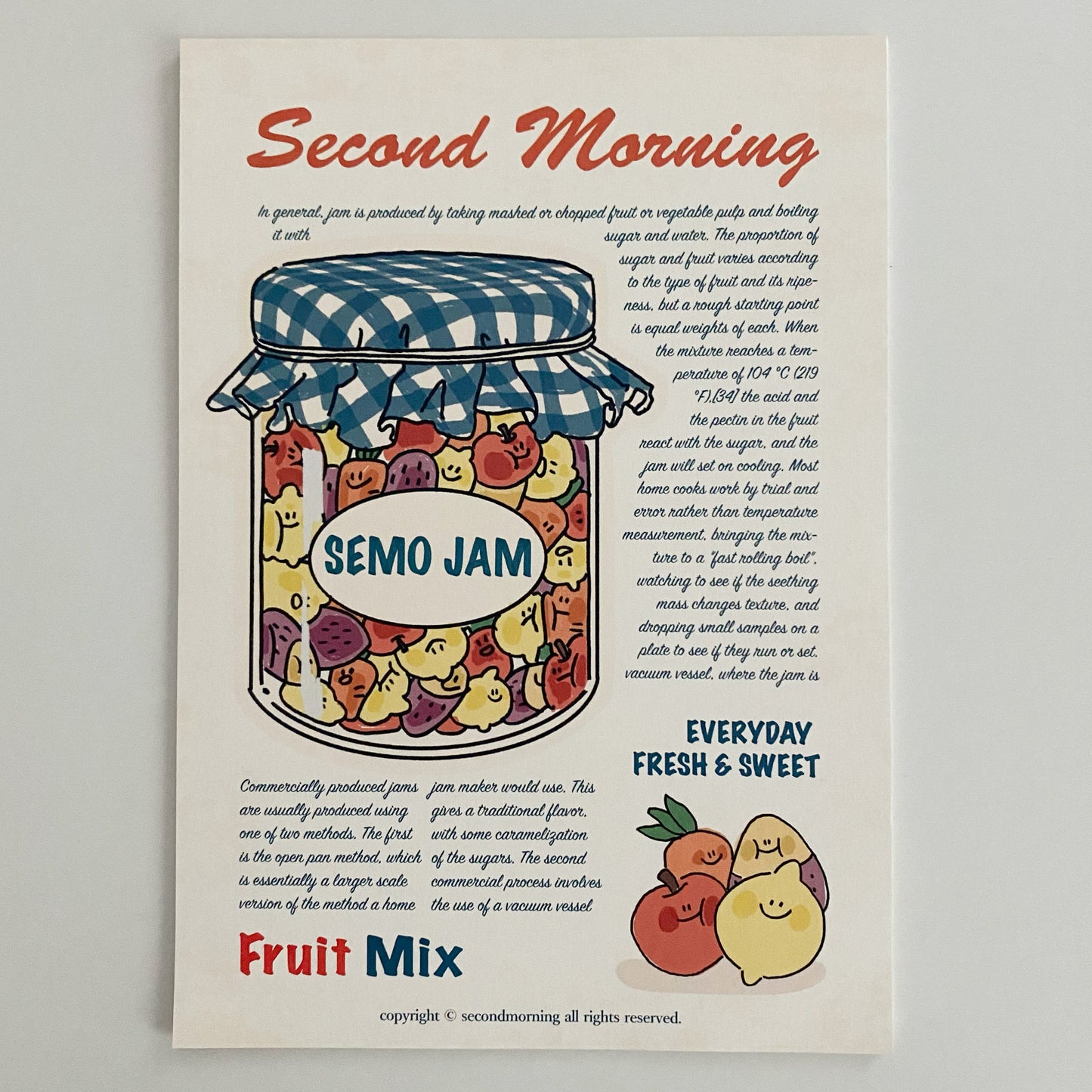 SECOND MORNING Semo Market Mini Poster