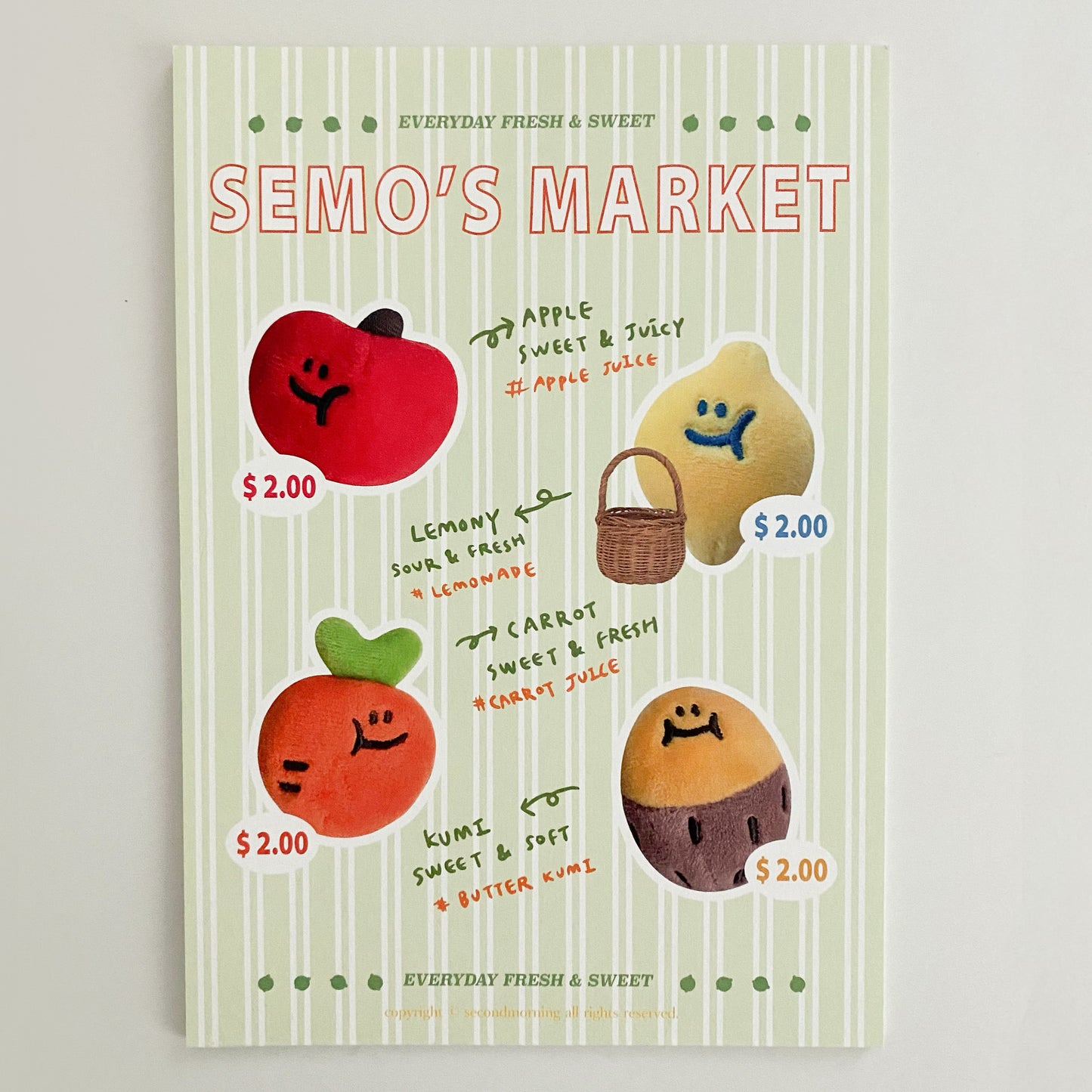 SECOND MORNING Semo Market Mini Poster