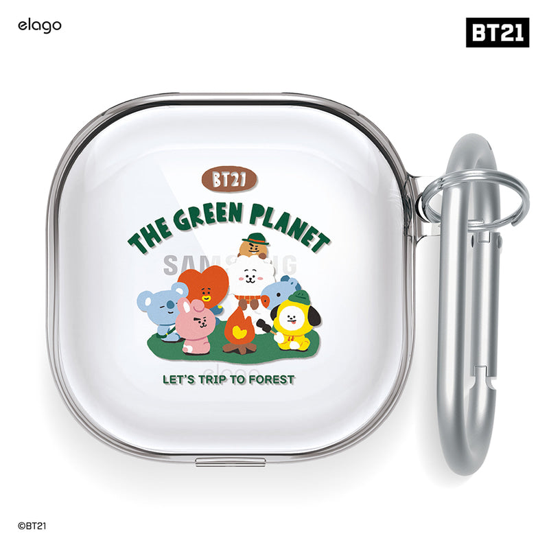 BT21 Green Planet Buds 2 / Pro / Live Clear Case