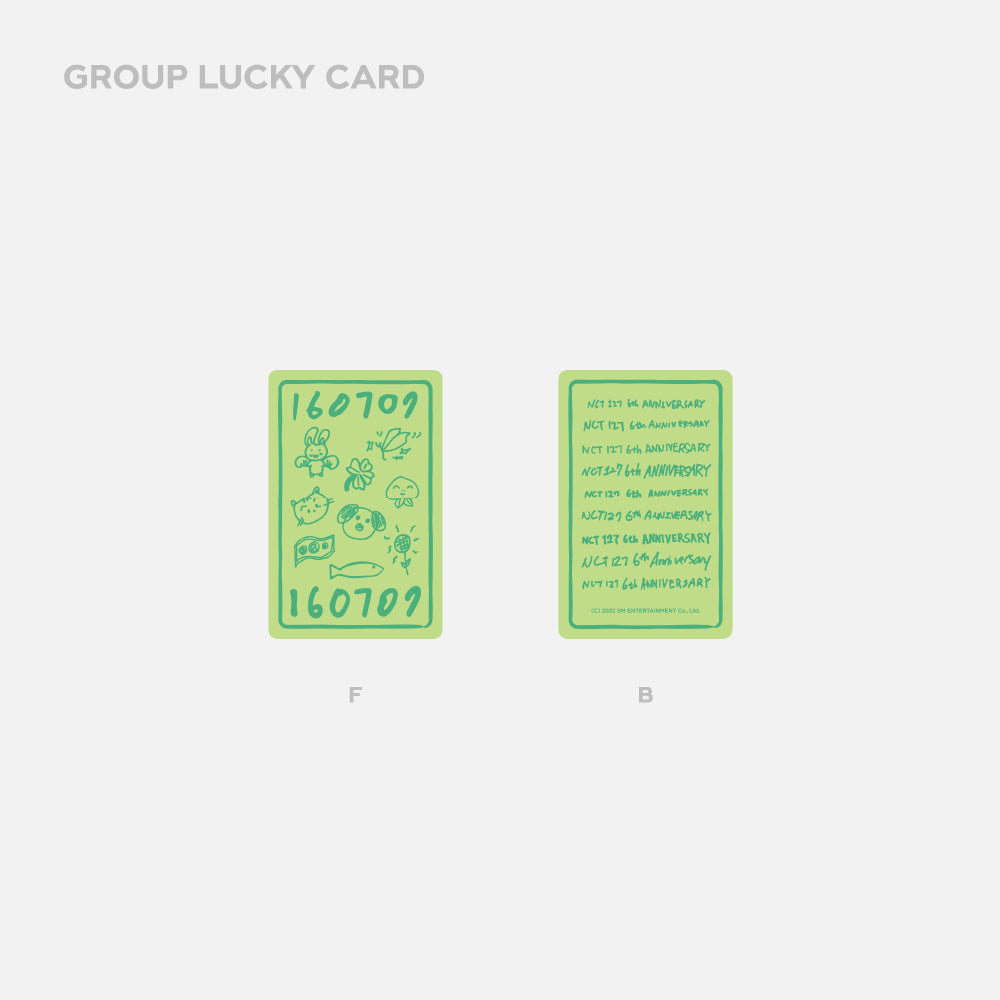 NCT 127 6th Anniversary Lucky Card Set