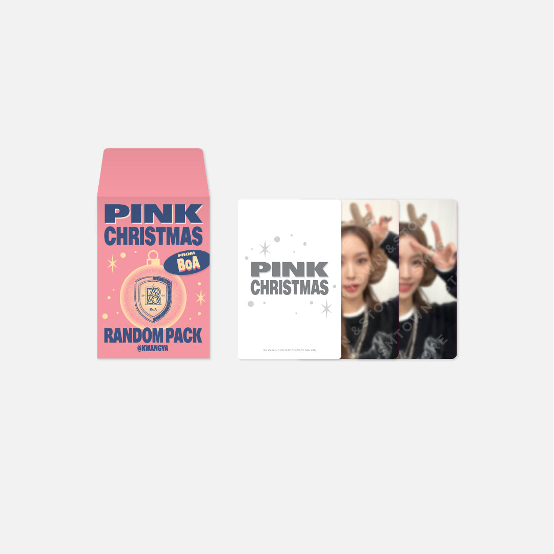 (Pre-Order) SMTOWN 2022 PINK CHRISTMAS Random Photocard Pack