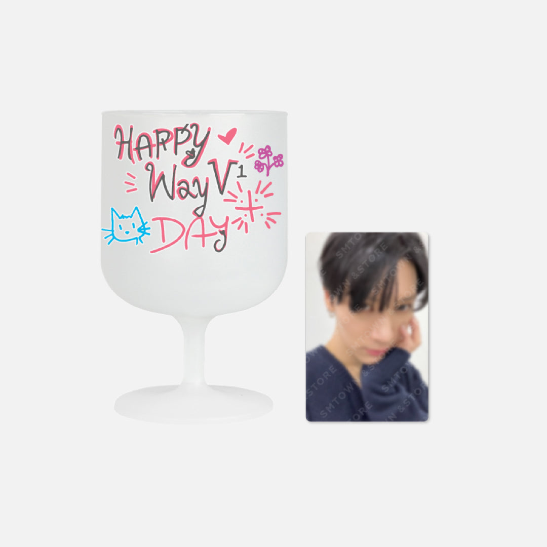 WAYV 4th Anniversary DIY Plastic Wine Cup & Photocard Set