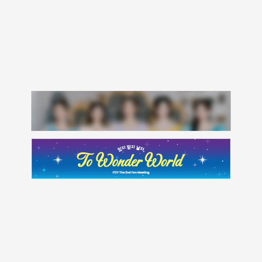 ITZY To Wonder World Photo Slogan