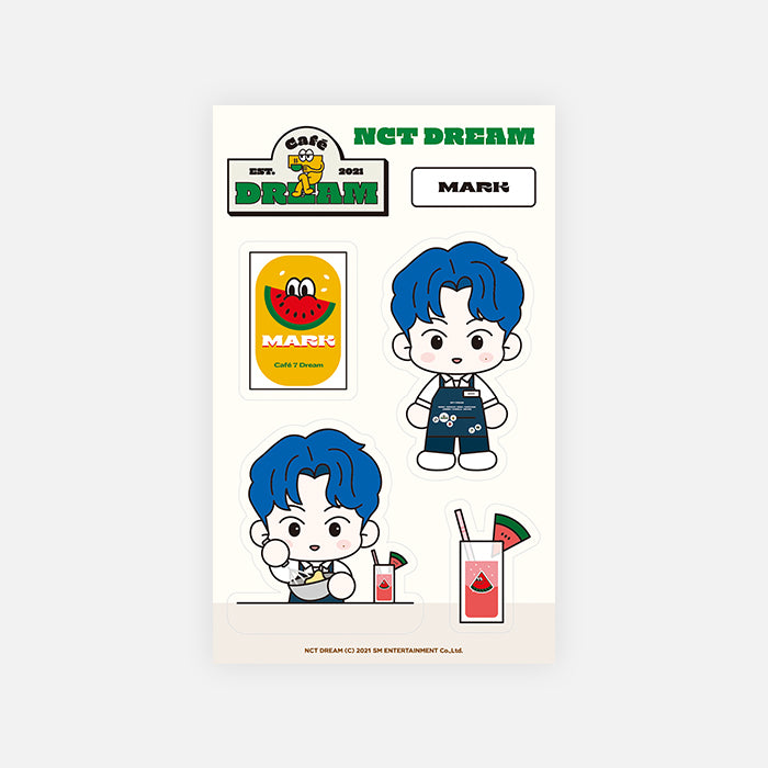 NCT DREAM Removable Luggage Sticker Set Café 7 DREAM