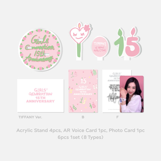 GIRL'S GENERATION 15th Anniversary Acrylic Stand & AR Voice Card Set