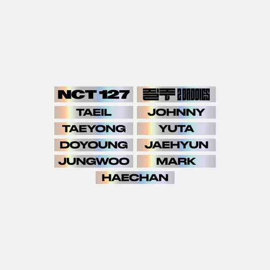 (Pre-Order)NCT 127 2 Baddies Pop Up Store Hologram Sticker Set