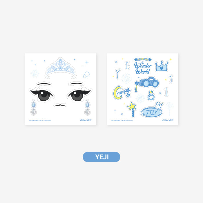 ITZY To Wonder World Light Ring Deco Sticker Set