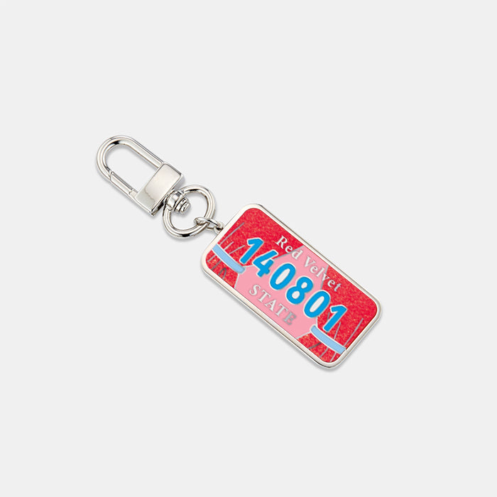 RED VELVET Number Plate Keyring