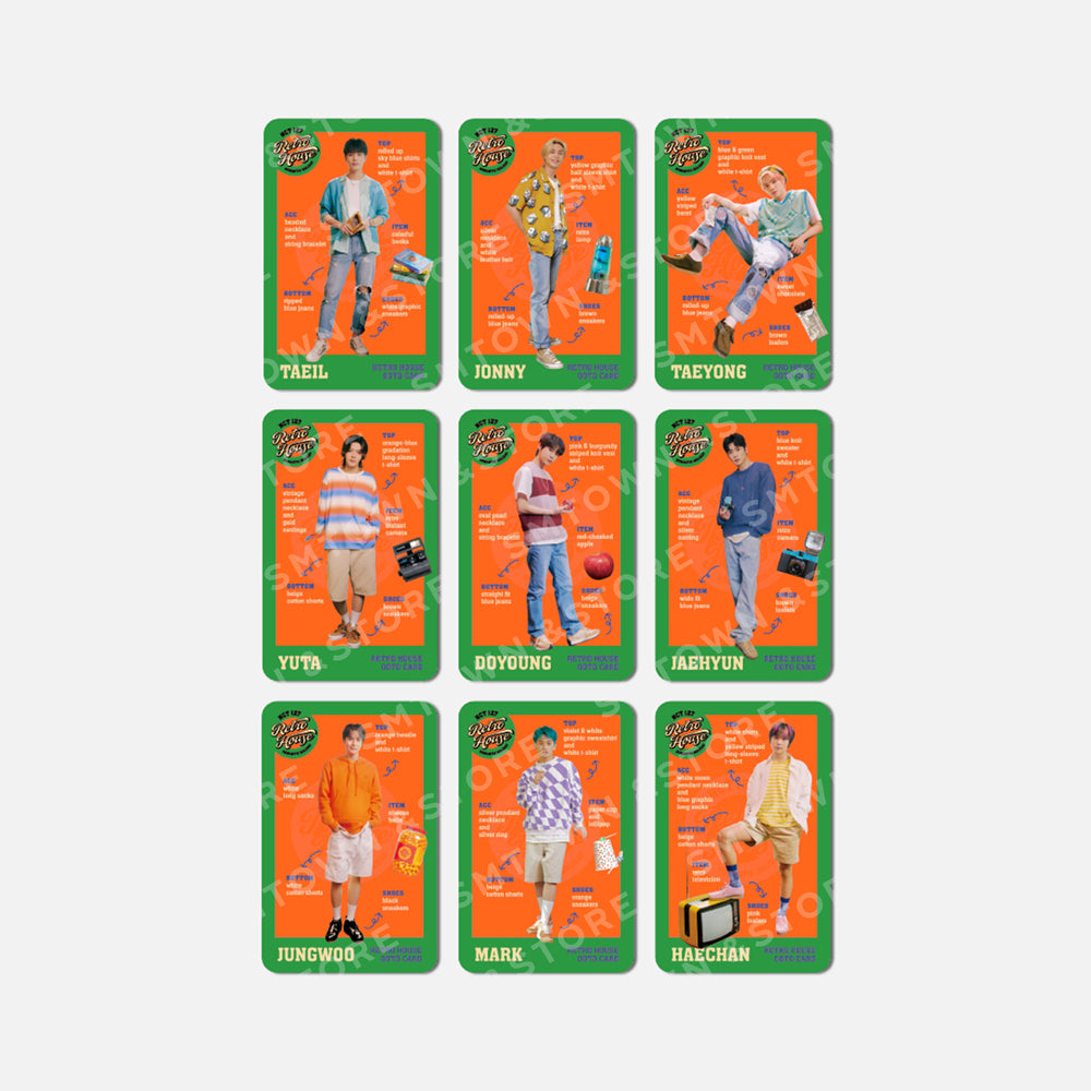 NCT 127 RETRO HOUSE Random OOTD Card Pack