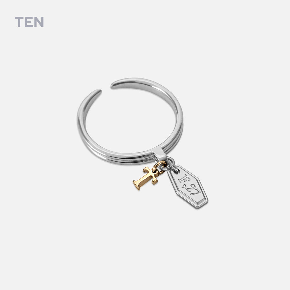 WayV Artist Birthday Initial Silver Ring