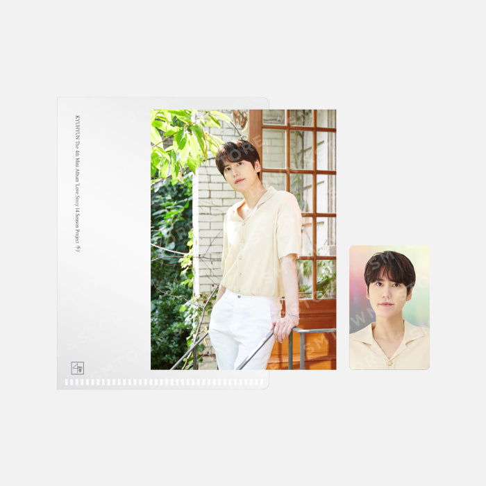 SUPER JUNIOR KYUHYUN Postcard + Hologram Photocard Set (Love Story (4 Season Project 季)
