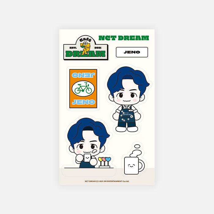 NCT DREAM Removable Luggage Sticker Set Café 7 DREAM