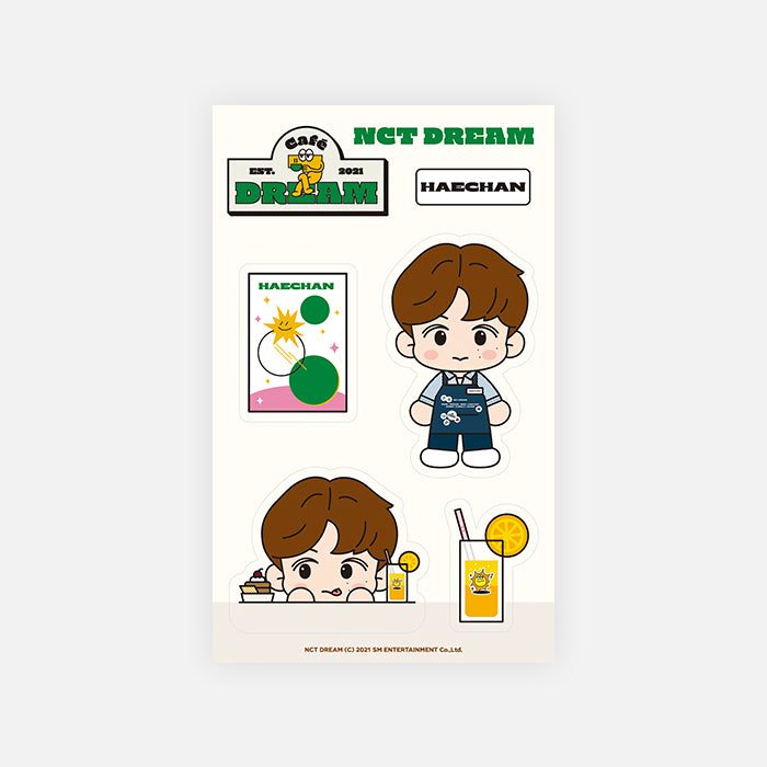 NCT DREAM Removable Luggage Sticker Set Café 7 DREAM