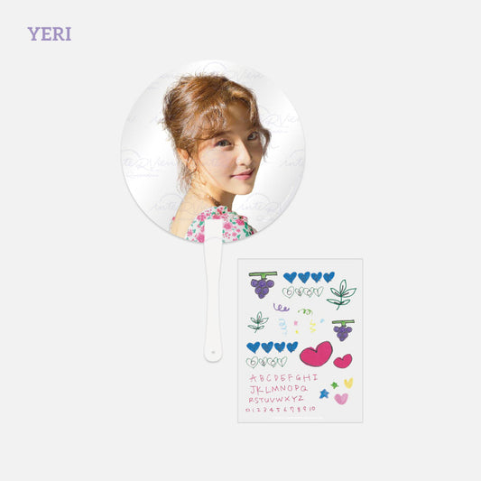 RED VELVET Fanmeeting Beyond LIVE inteRView vol.7 : Queendom Clear Fan + Deco Sticker Set (Yeri)