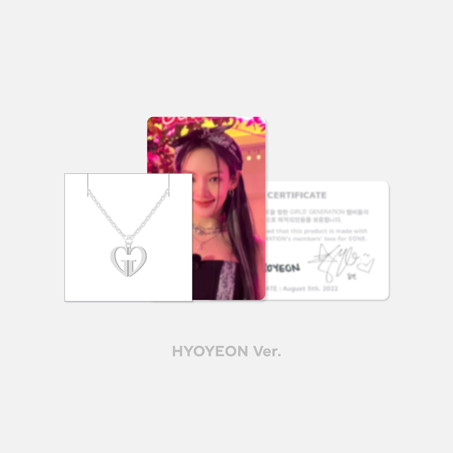 GIRL'S GENERATION 15th Anniversary Necklace Set