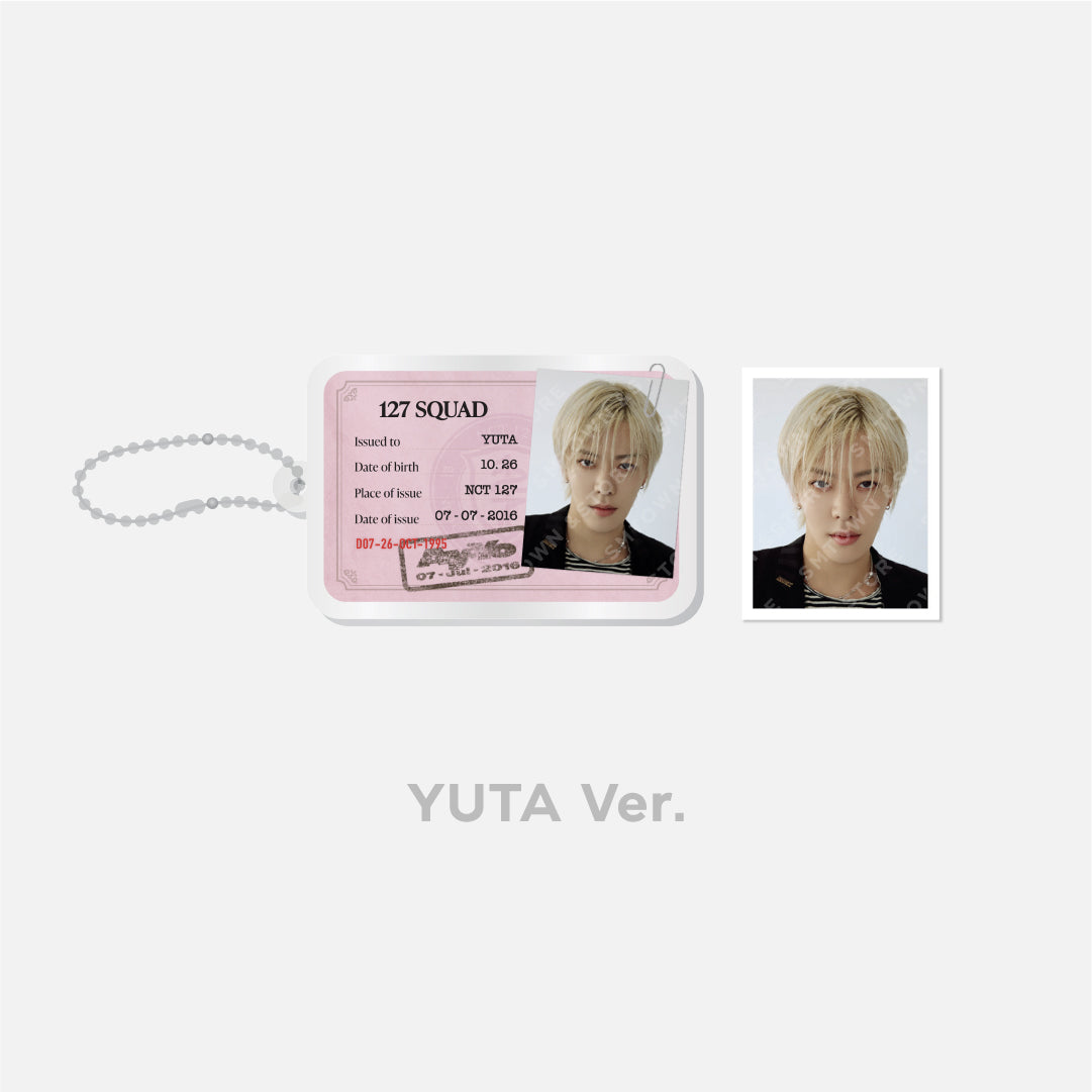 NCT 127 Ay-Yo ID Card Keyring + ID Photo Set